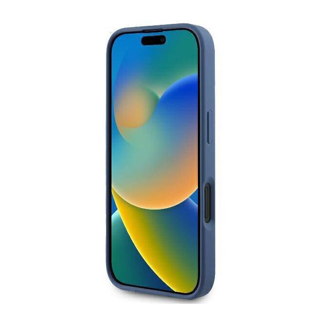 Husa pentru  iPhone 16 Guess - Hardcase 4G Series - albastru