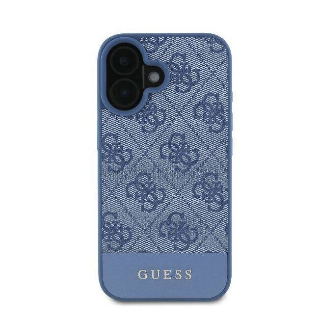 Husa pentru  iPhone 16 Guess - Hardcase 4G Series - albastru