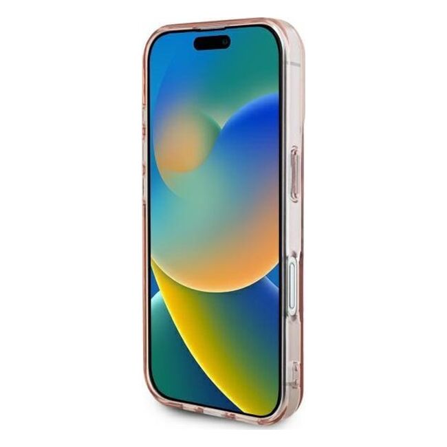 Husa pentru  iPhone 16 Guess - Hardcase IML Heart - transparent