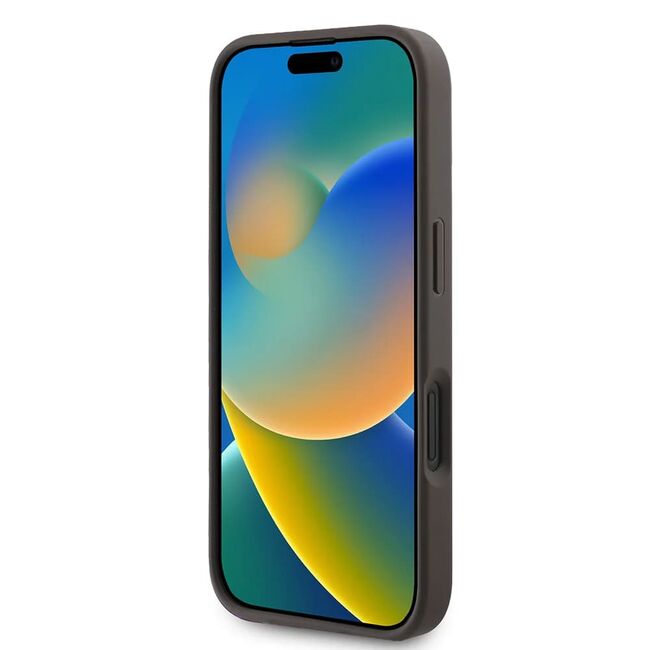 Husa pentru  iPhone 16 Plus Guess - Hardcase 4G Series - maro