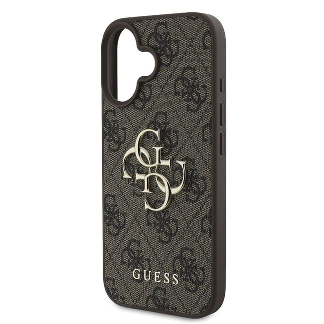 Husa pentru  iPhone 16 Plus Guess - Hardcase 4G Series - maro