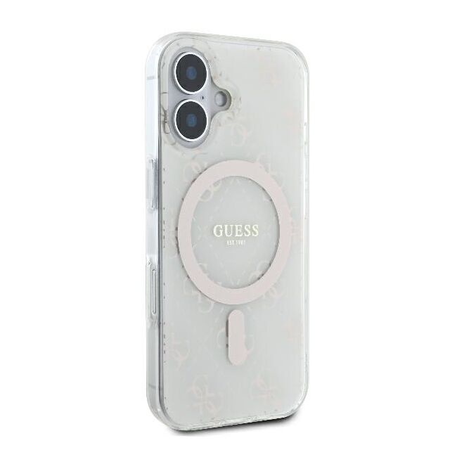 Husa pentru  iPhone 16 Plus cu MagSafe Guess - IML Series - alb arctic