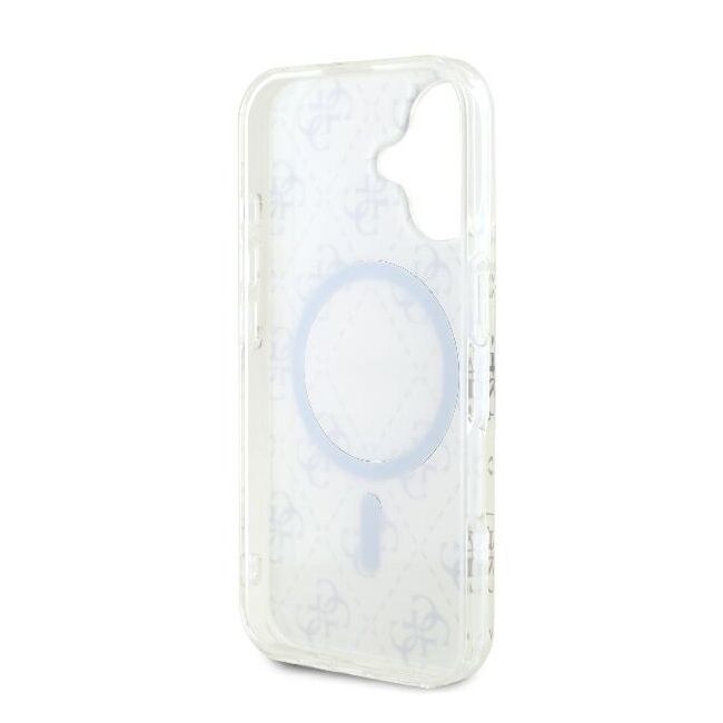 Husa pentru  iPhone 16 Plus cu MagSafe Guess - IML Series - alb arctic