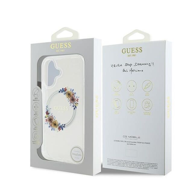Husa pentru  iPhone 16 Plus cu MagSafe Guess - IML Series - clear