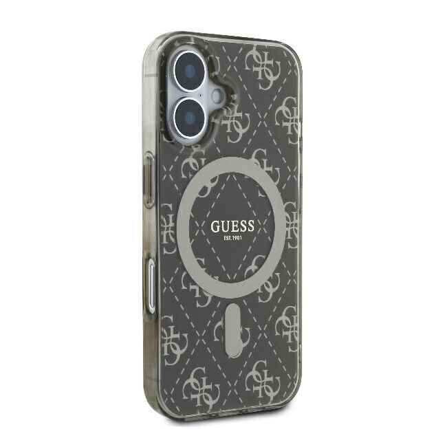 Husa pentru  iPhone 16 Plus cu MagSafe Guess - IML Series - maro inchis