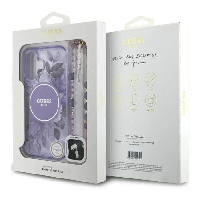 Husa pentru  iPhone 16 Plus cu MagSafe Guess - IML Series - mov