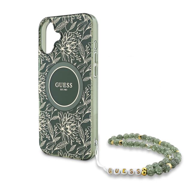 Husa pentru  iPhone 16 Plus cu MagSafe Guess - IML Series - verde menta