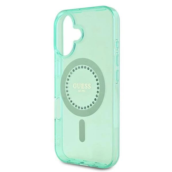 Husa pentru  iPhone 16 Plus cu MagSafe Guess - IML Series - verde