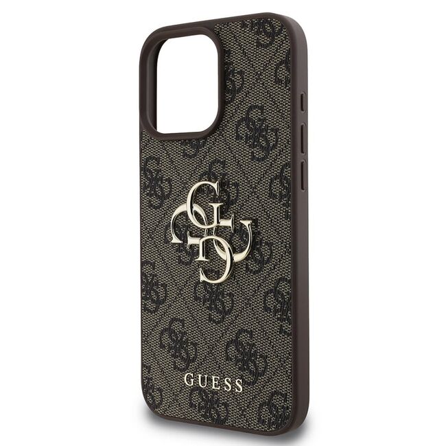 Husa pentru  iPhone 16 Pro Guess - Hardcase 4G Series - maro
