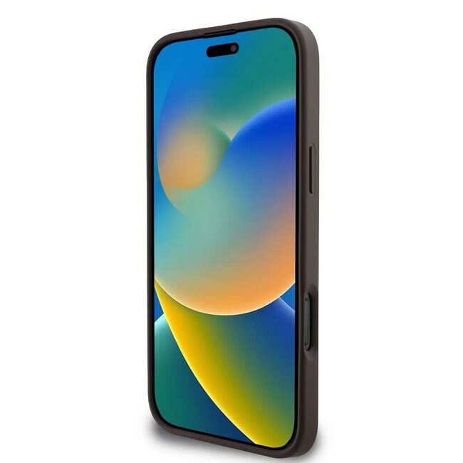 Husa pentru  iPhone 16 Pro Guess - Hardcase 4G Series - maro