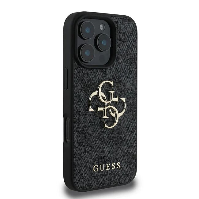 Husa pentru  iPhone 16 Pro Guess - Hardcase 4G Series - negru denim