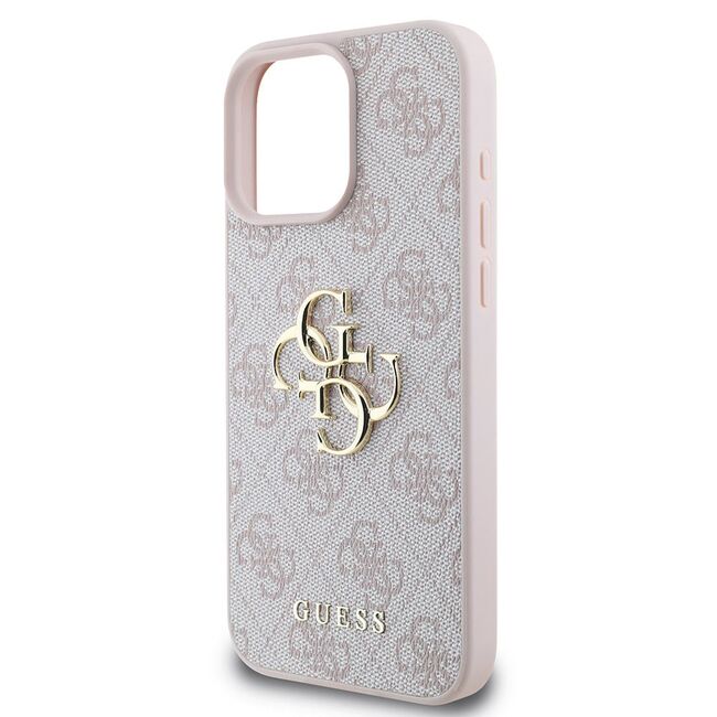Husa pentru  iPhone 16 Pro Guess - Hardcase 4G Series - roz
