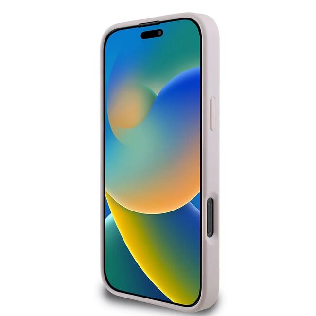 Husa pentru  iPhone 16 Pro Guess - Hardcase 4G Series - roz