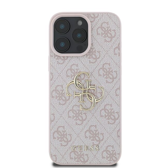 Husa pentru  iPhone 16 Pro Guess - Hardcase 4G Series - roz