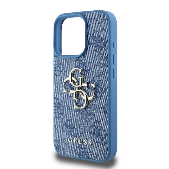 Husa pentru  iPhone 16 Pro Max Guess - Hardcase 4G Series - albastru