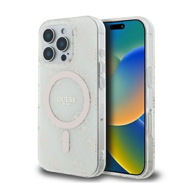 Husa pentru  iPhone 16 Pro Max cu MagSafe Guess - IML Series - alb model