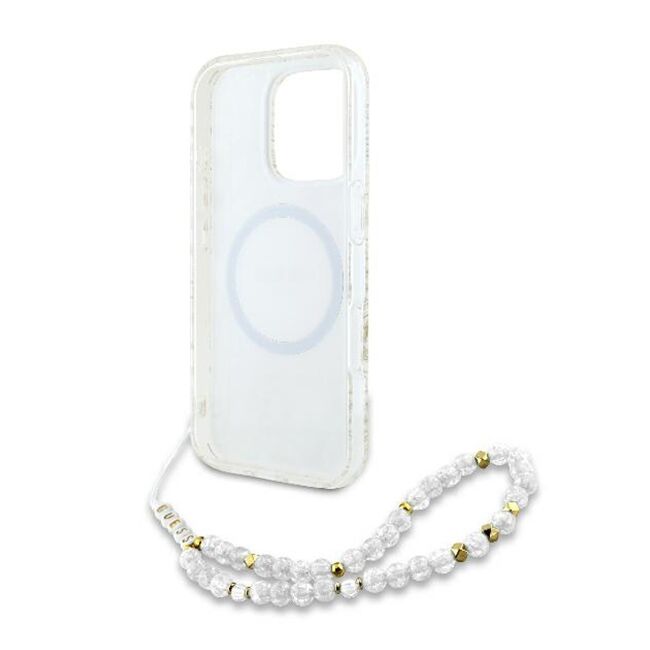 Husa pentru  iPhone 16 Pro Max cu MagSafe Guess - IML Series - alb