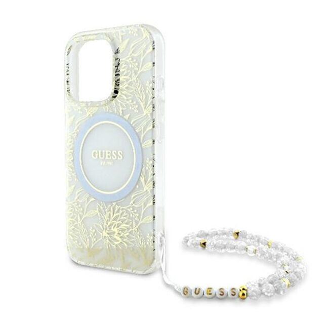 Husa pentru  iPhone 16 Pro Max cu MagSafe Guess - IML Series - alb