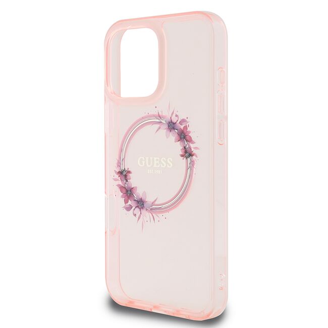 Husa pentru  iPhone 16 Pro Max cu MagSafe Guess - IML Series - roz neo
