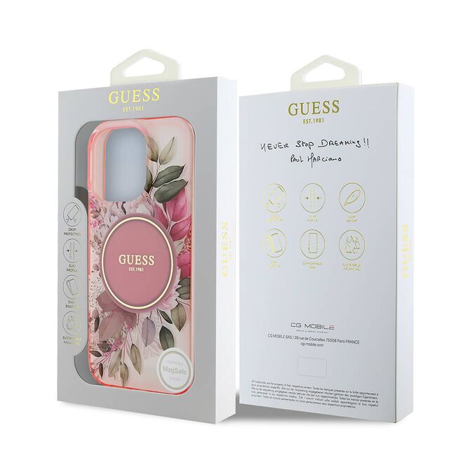 Husa pentru  iPhone 16 Pro Max cu MagSafe Guess - IML Series - roz