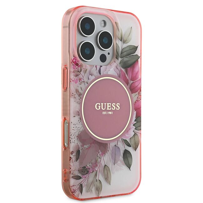 Husa pentru  iPhone 16 Pro Max cu MagSafe Guess - IML Series - roz