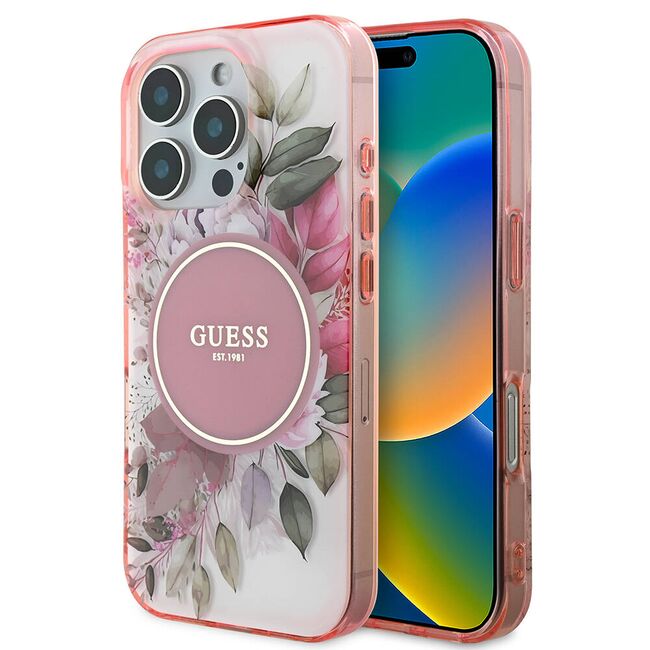 Husa pentru  iPhone 16 Pro Max cu MagSafe Guess - IML Series - roz