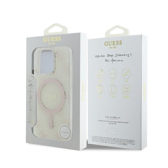 Husa pentru  iPhone 16 Pro cu MagSafe Guess - IML Series - alb