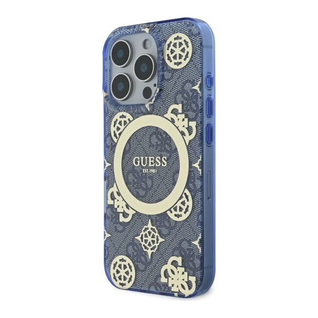 Husa pentru  iPhone 16 Pro cu MagSafe Guess - IML Series - albastru