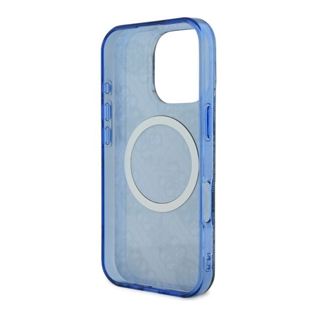 Husa pentru  iPhone 16 Pro cu MagSafe Guess - IML Series - albastru