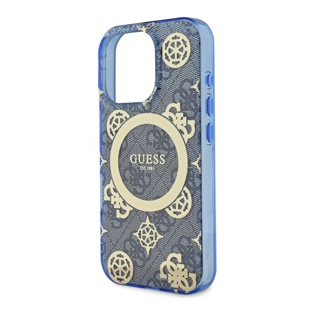 Husa pentru  iPhone 16 Pro cu MagSafe Guess - IML Series - albastru