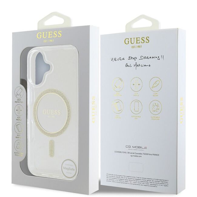 Husa pentru  iPhone 16 Pro cu MagSafe Guess - IML Series - clear