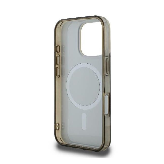 Husa pentru  iPhone 16 Pro cu MagSafe Guess - IML Series - maro inchis