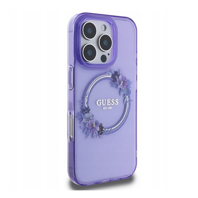 Husa pentru  iPhone 16 Pro cu MagSafe Guess - IML Series - mov