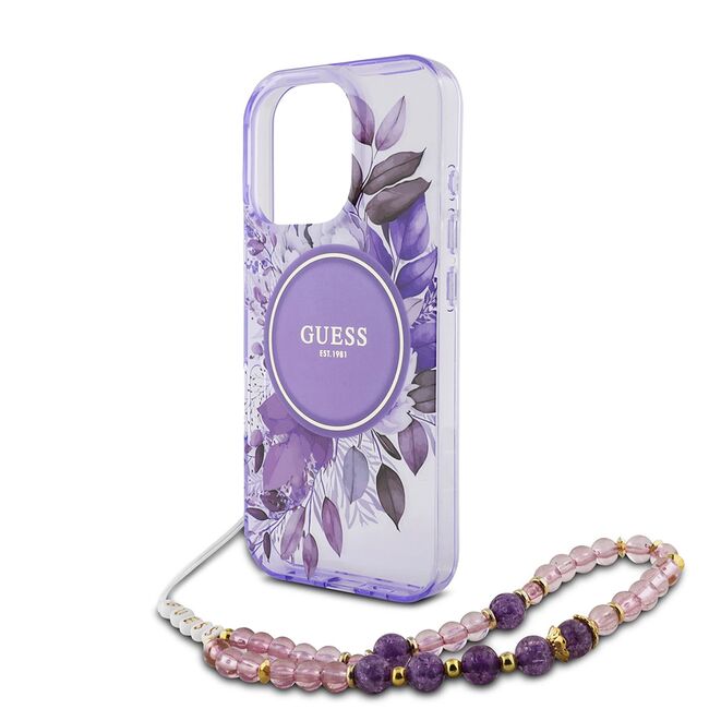 Husa pentru  iPhone 16 Pro cu MagSafe Guess - IML Series - mov
