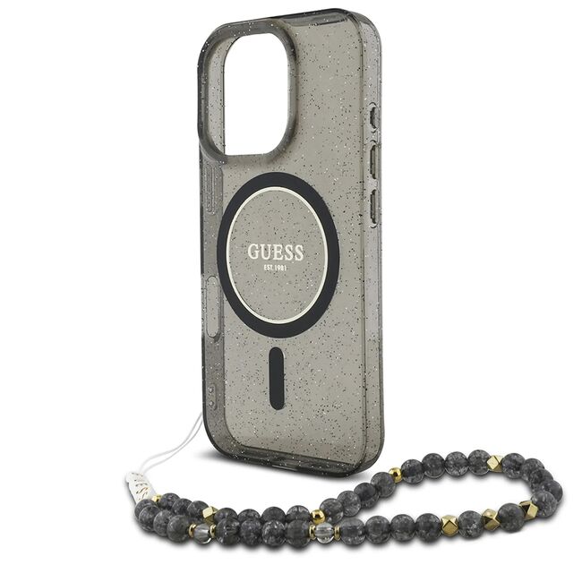 Husa pentru  iPhone 16 Pro cu MagSafe Guess - IML Series - negru denim
