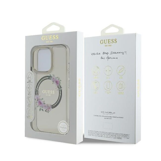 Husa pentru  iPhone 16 Pro cu MagSafe Guess - IML Series - negru royal