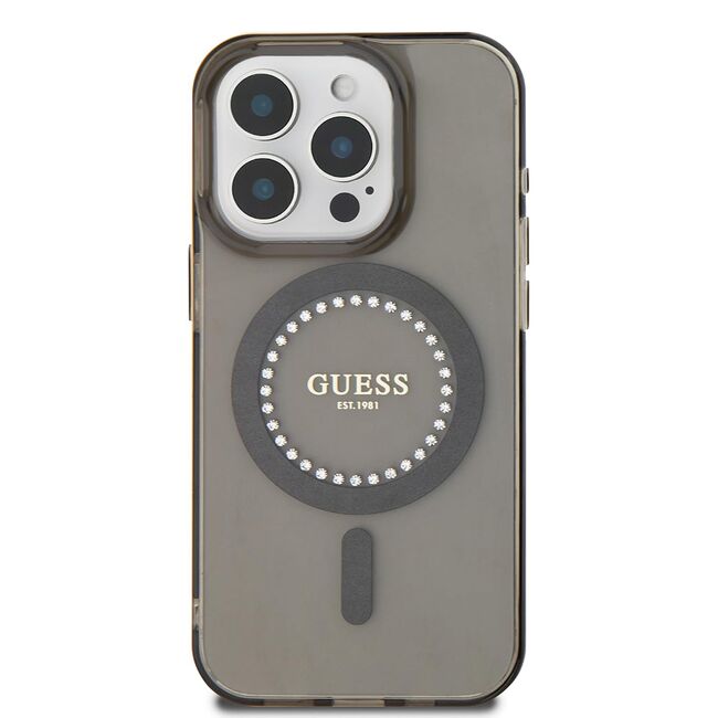Husa pentru  iPhone 16 Pro cu MagSafe Guess - IML Series - negru