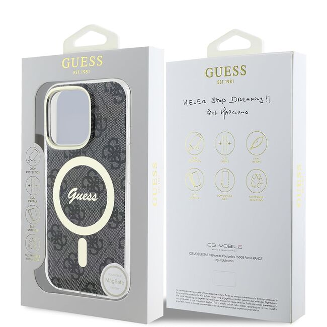Husa pentru  iPhone 16 Pro cu MagSafe Guess - IML Series - negru
