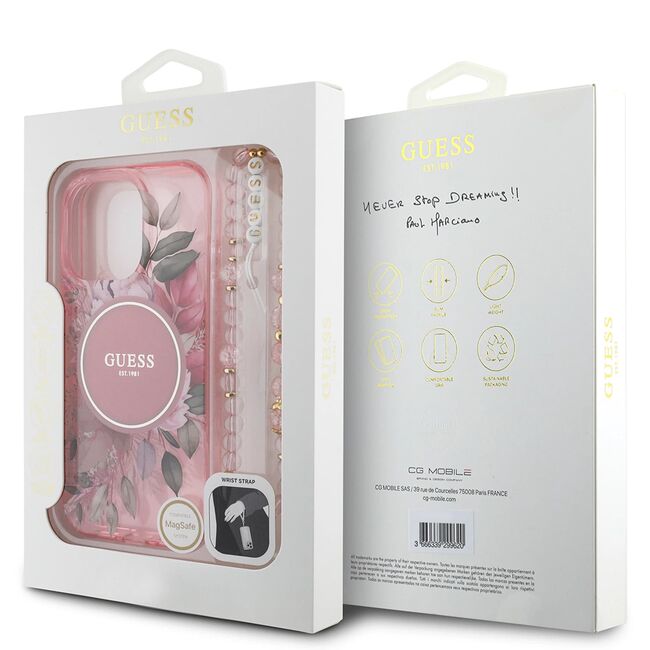 Husa pentru  iPhone 16 Pro cu MagSafe Guess - IML Series - roz