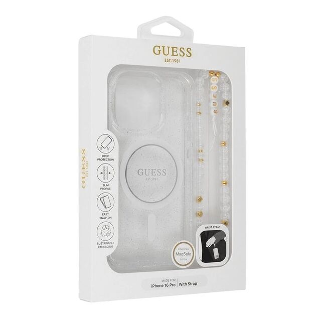 Husa pentru  iPhone 16 Pro cu MagSafe Guess - IML Series - transparent