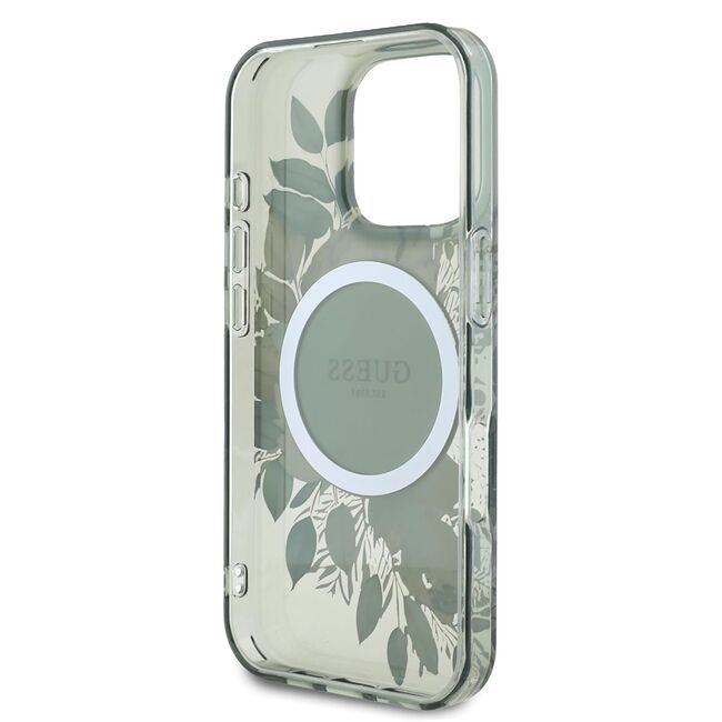 Husa pentru  iPhone 16 Pro cu MagSafe Guess - IML Series - verde inchis