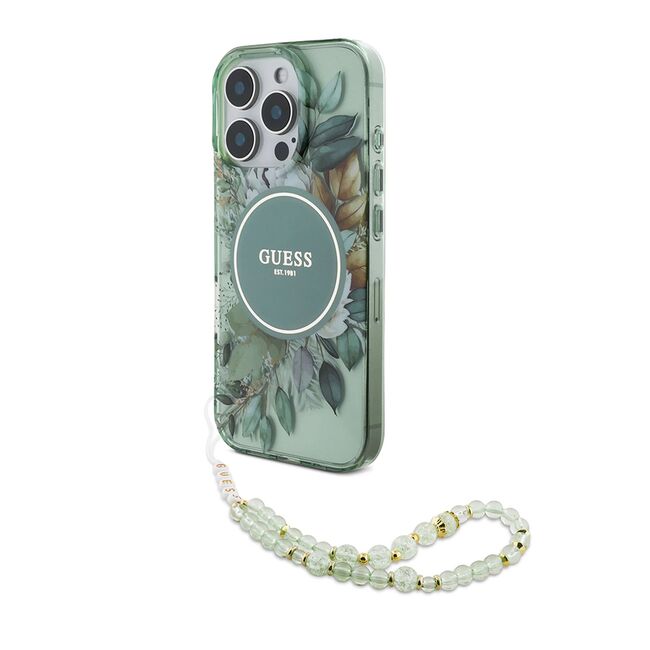 Husa pentru  iPhone 16 Pro cu MagSafe Guess - IML Series - verde