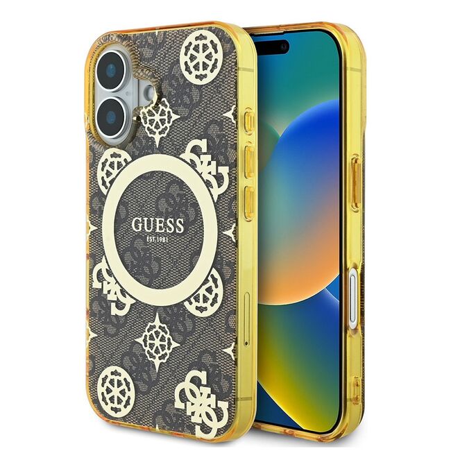 Husa pentru  iPhone 16 cu MagSafe Guess - IML Series - alb arctic
