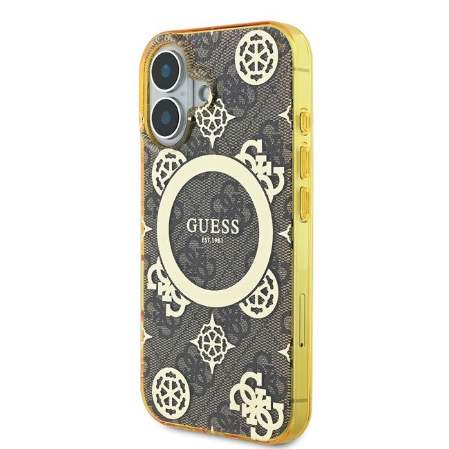 Husa pentru  iPhone 16 cu MagSafe Guess - IML Series - alb arctic