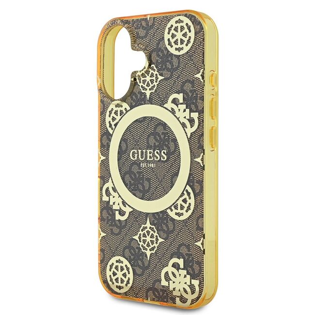 Husa pentru  iPhone 16 cu MagSafe Guess - IML Series - alb arctic