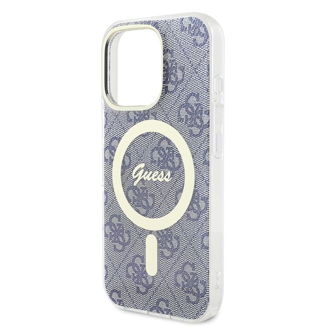 Husa pentru  iPhone 16 cu MagSafe Guess - IML Series - albastru deschis
