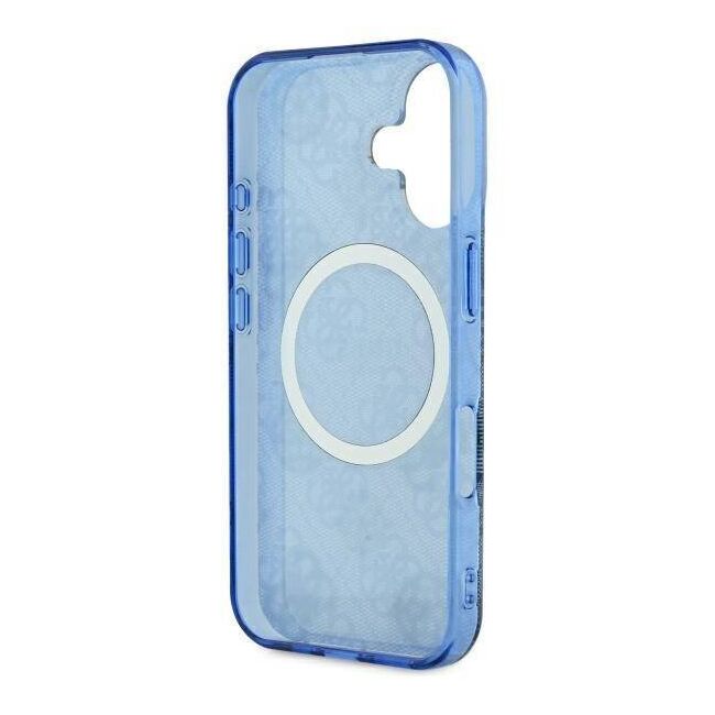 Husa pentru  iPhone 16 cu MagSafe Guess - IML Series - albastru