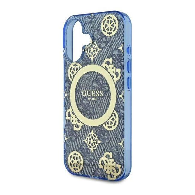 Husa pentru  iPhone 16 cu MagSafe Guess - IML Series - albastru