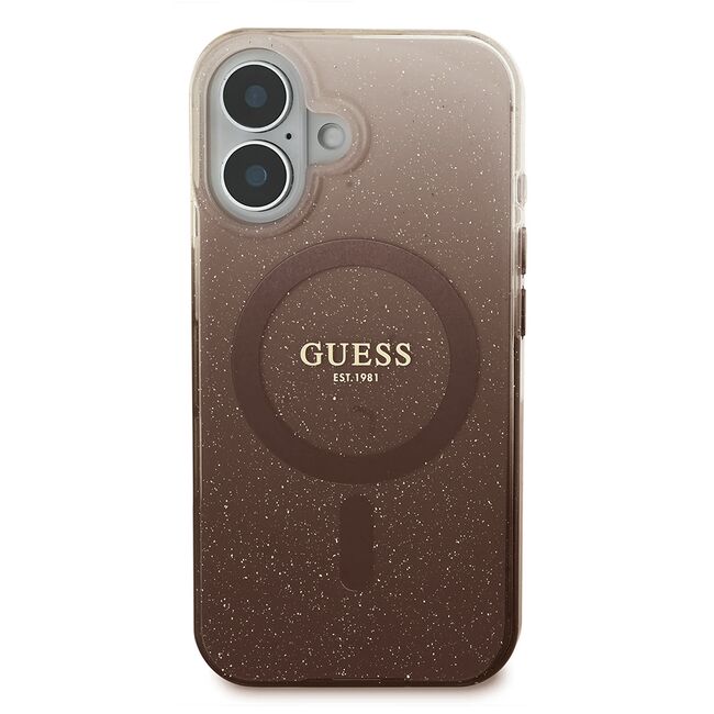 Husa pentru  iPhone 16 cu MagSafe Guess - IML Series - maro