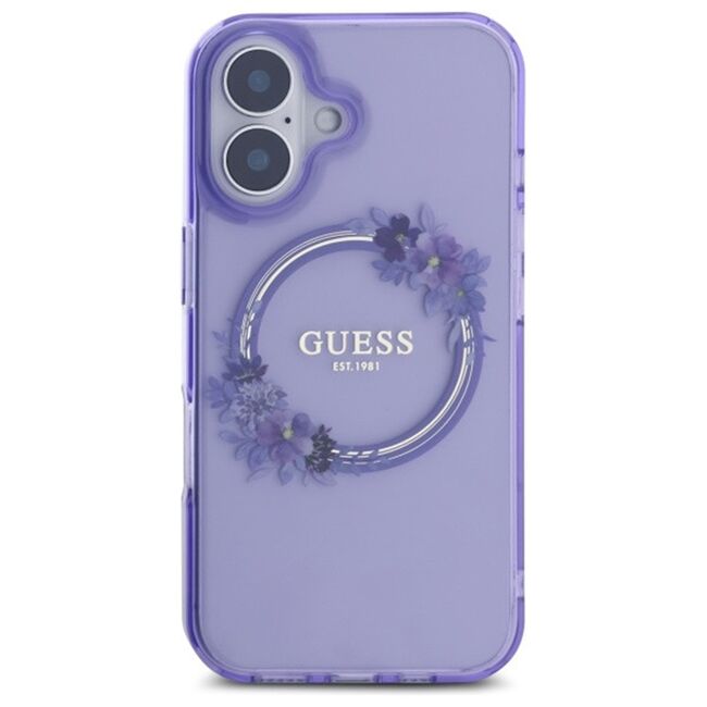 Husa pentru  iPhone 16 cu MagSafe Guess - IML Series - mov